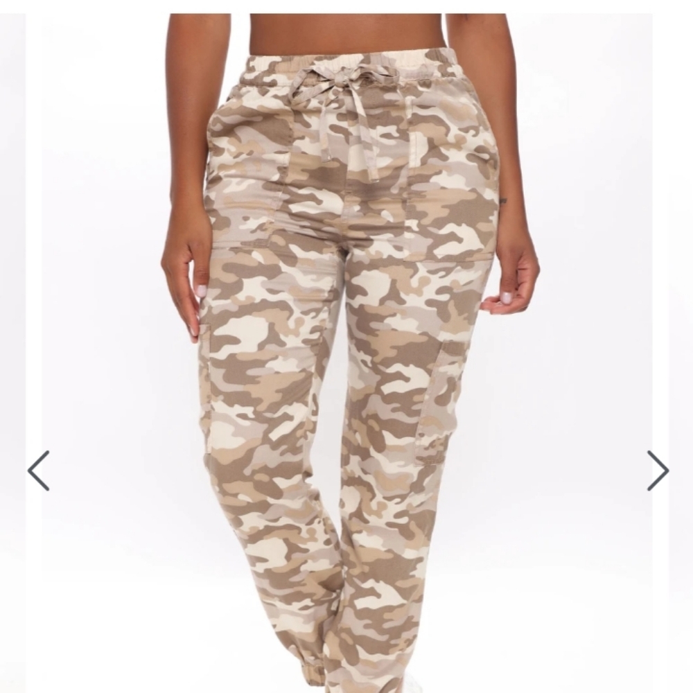 Woman's camo track pants